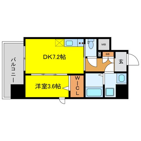 コンフォリア新梅田の物件間取画像